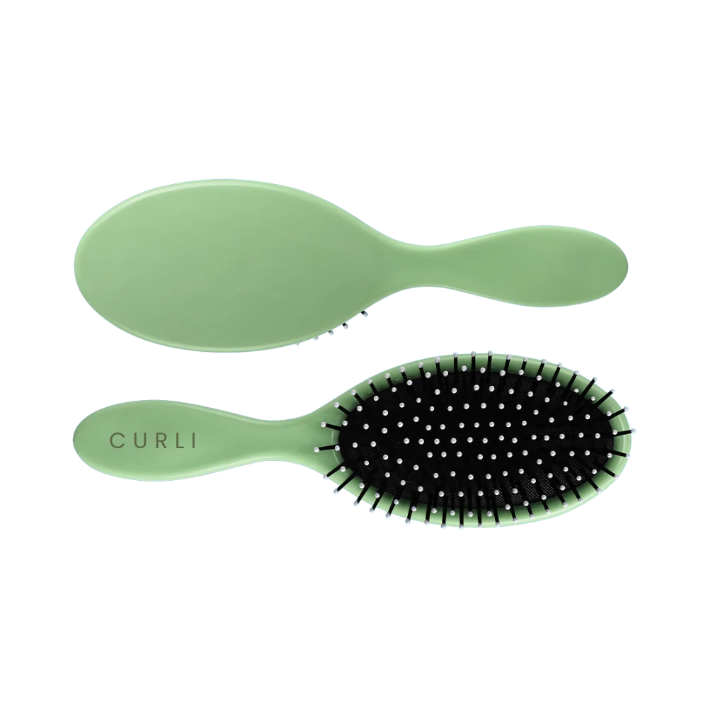 Klassisk rundt hårbørste grønn produktbilde 2
