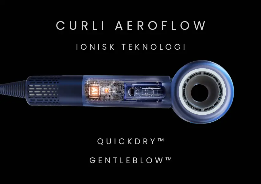 CURLI AeroFlow ionisk teknologi