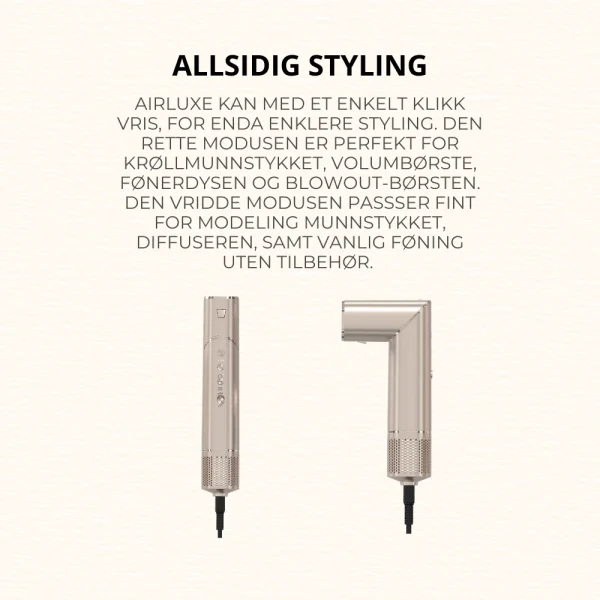 AirLuxe Airstyler allsidig styling
