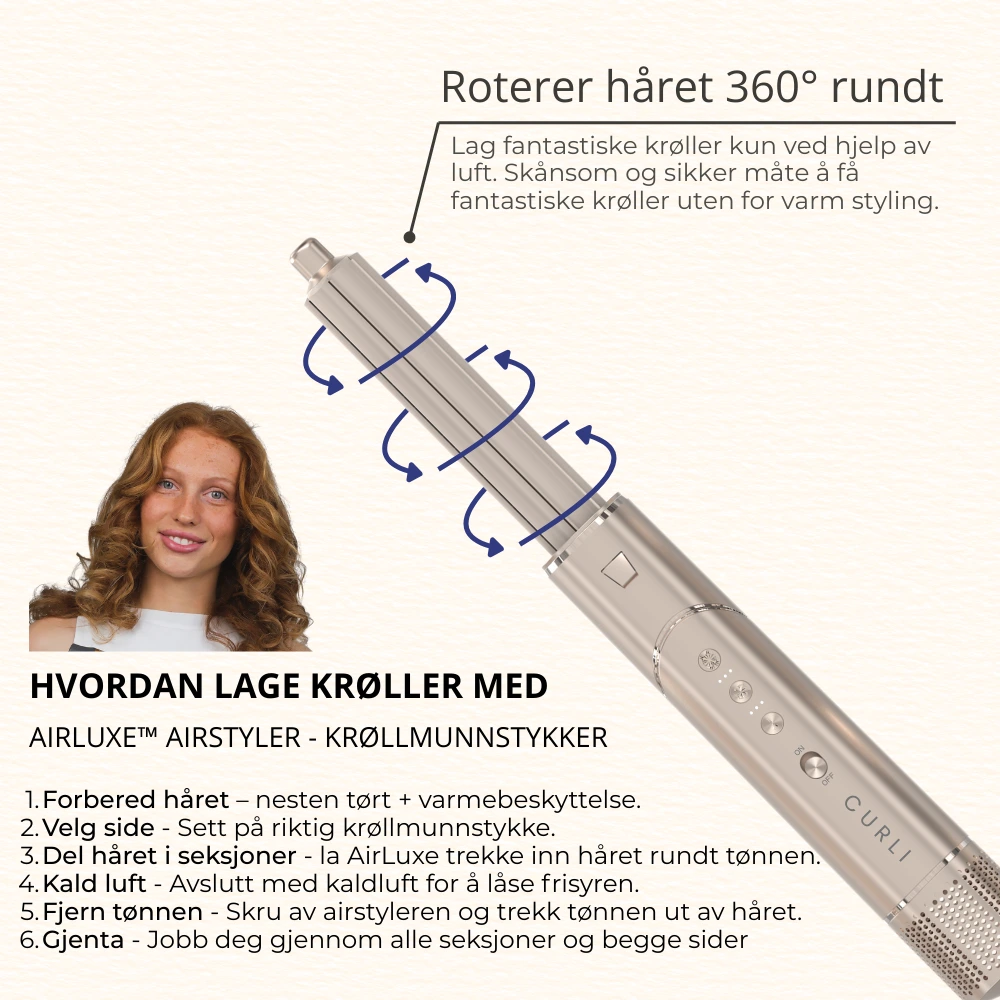 AirLuxe Airstyler krøllmunnstykke
