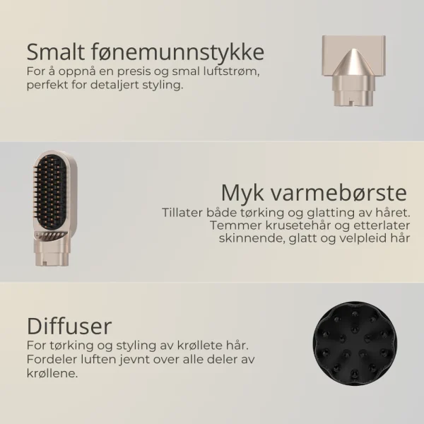 AirLuxe Airstyler munnstykker 2