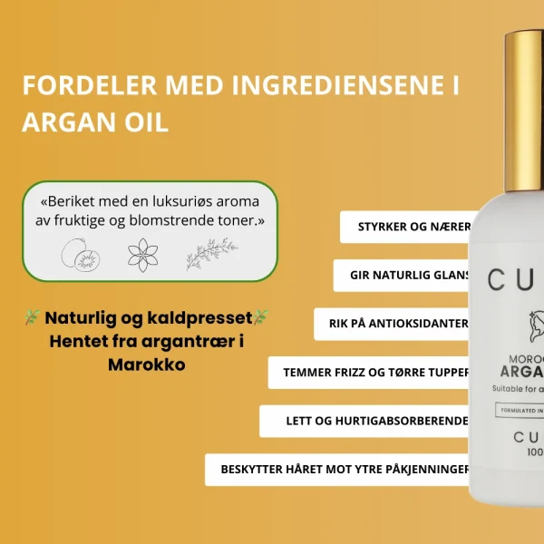 CURLI Moroccan Argan Oil Fordeler