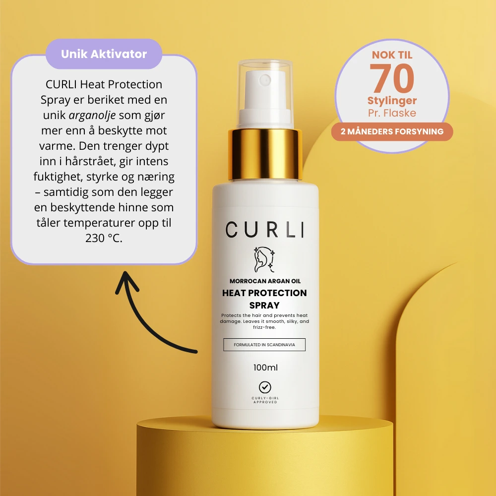 CURLI Moroccan Argan Oil Heat Protection Spray