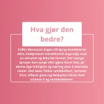 Hvorfor er CURLI Moroccan Argan Oil Spray best