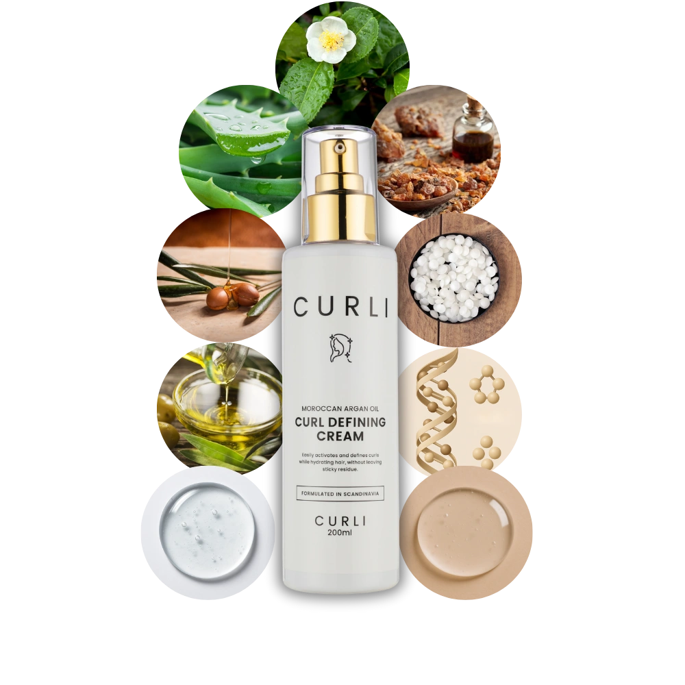 CURLI Argan Oil Curl Defining Cream Ingredienser