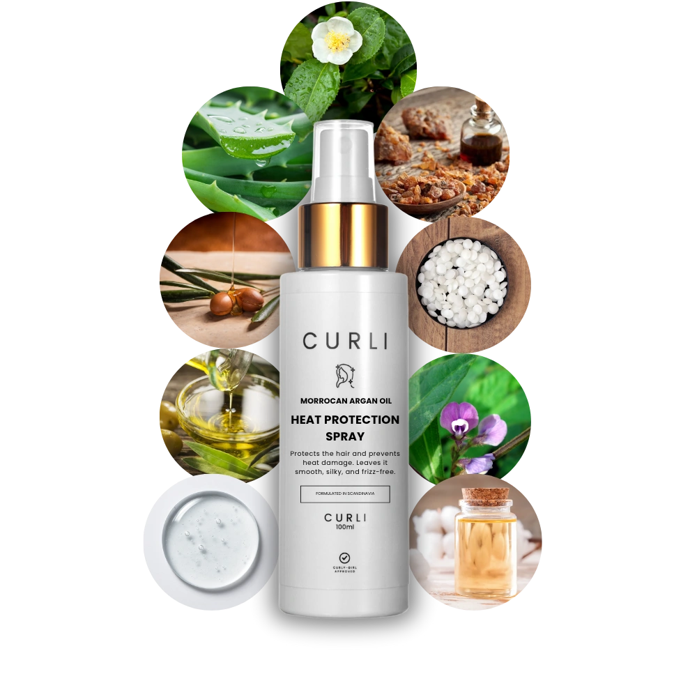 CURLI Argan Oil Varmebeskyttende Spray Ingredienser
